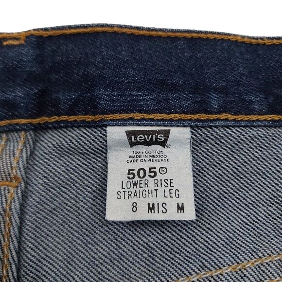 Levi's 505 Jeans Womens 8/M Blue Lower Rise Straight Leg Medium Wash American - Picture 11 of 11